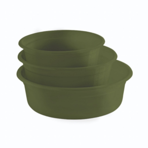 Jogo c/ 03 bacias redondas 3,9l/2,6l/1,6l green ref kbg-03 Giplas