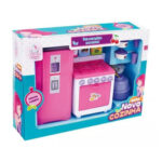 Produto Brinquedo nova cozinha geladeira e fogao ref 646 Lua De Cristal