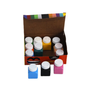 Caixa c/ 12 tintas guache color escolar 15ml ref egua1fp Master