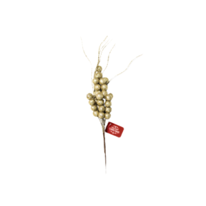 Produto Enfeite decorativo de natal galho flor 36cm dourado 06 Multiart