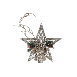 Produto Enfeite decorativo de natal estrela 17,8x18,3cm natp16 Multiart