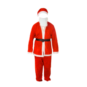 Fantasia adulto do papai noel poliester ref ly526 Multiart