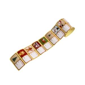 Rolo c/ 30 adesivos natalinos ref natde07 Multiart