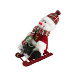 Enfeite boneco 30cm de feltro no trenó ref nat0195 Multiart