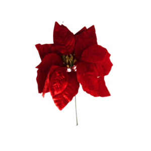 Enfeite decorativo de natal galho flor 22cm flh93 Multiart