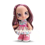 Boneca rainbow nails pink castanho 26cm ref 803 Bambola