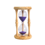 Enfeite decorativo ampulheta 17x10,3cm vidro ref apb135 Apeximp