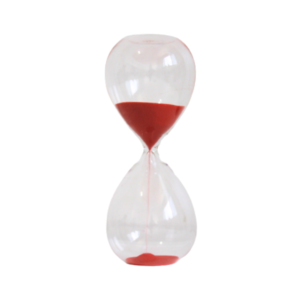 Enfeite decorativo ampulheta 16cm vidro ref ap65160 Apeximp