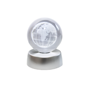 Enfeite decorativo mesa luminaria planeta 08cm 7814ledg Apeximp