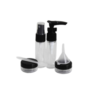 Kit p/ viagem 07 pcs dispenser mini shampoo plastico ref 2486 FWB
