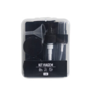 Kit p/ viagem 07 pcs dispenser mini shampoo plastico ref 2486 FWB