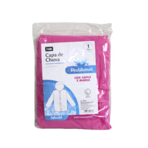 Capa de chuva color infantil c/ manga e capuz ref 9839 FWB