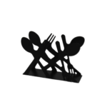 Porta guardanapo decorado garfo/colher ref rj18156 Elite