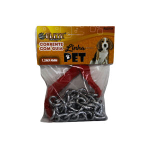 Corrente 1,2 mts metal 4mm para pets ref rj2721 Elite