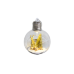 Enfeite de natal bola decorada 08cm c/ luz led ntb70009 Fartex