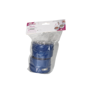 Porta condimento 02 pcs c/imã 70ml azul fosco 15099 Inga Import