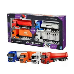 Produto Kit c/ 04 caminhoes petroleum series ref 1476 Roma Jensen