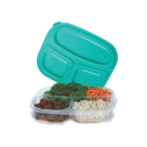 Pote marmita c/ 03 divisorias plastico ref 182 Ercaplast