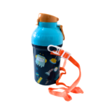 Garrafa 450 ml infantil c/ alça plastico color ref 13420 Wellmix