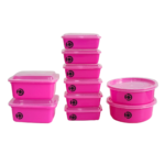 Jogo c/ 10 potes organizador neon ref 1631cn Plastbon