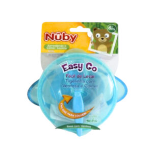 Tigelinha c/ ventosa e colher azul ref 05419 085 Cajovil