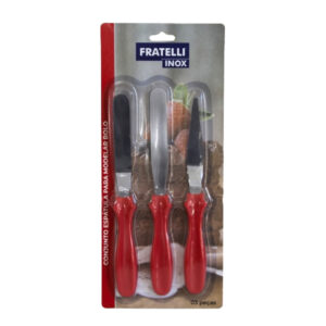 Kit c/ 03 espatula modelar bolo ref10621 Euroquadros Fratelli