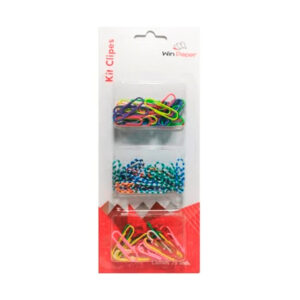 Kit c/ 72 clips color de metal ref wpc80107 Wincy