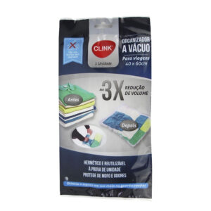 Produto Organizador a vacuo plastico 40x60 cm ref ck4755 Clink