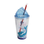 Copo 700ml  plastico c/ canudo ref 6331 FG Schmitz