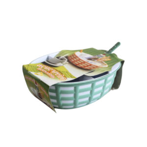 Cesto acucareiro c/ 03 div 22,5x16x7,5cm ref ac490 Delta Util