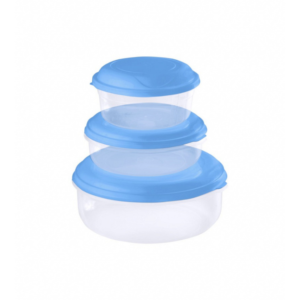 Jogo c/ 03 potes redondo baixo pmg 1,5l/600ml/400ml ct1564 Giplas