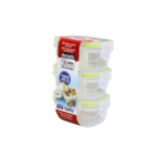 Kit c/ 03 potes hermeticos 140ml ref 907 Ligbrink