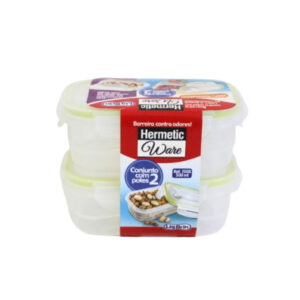 Kit c/ 02 potes hermeticos 500ml ref 1508 Ligbrink