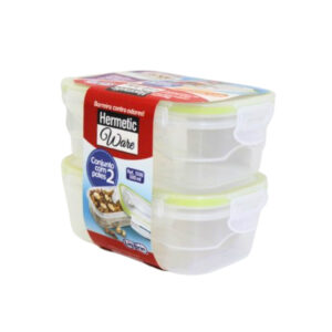 Kit c/ 02 potes hermeticos 500ml ref 1508 Ligbrink