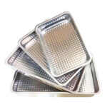 Jogo c/ 04 assadeira aluminio alta lisa/trabalhada Vissotex