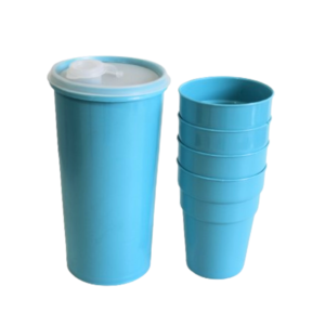 Kit suqueira c/ 04 copos tiffany ref 35014 koisas de kozinha