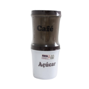 Jogo c/ 02 potes cafe/acucar 01lt cd tpa trava ref 2506 Ercaplast