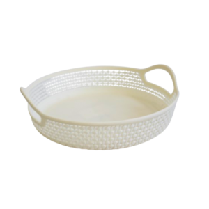 Cesta org redonda plastico sem tampa27x6cm ref rj25120 Elite