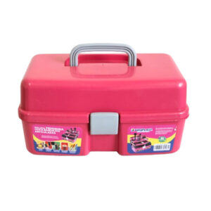 Maleta multiuso rosa c/ 02 bandejas ref mfe Toyplast