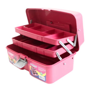 Maleta multiuso rosa c/ 02 bandejas ref mfe Toyplast