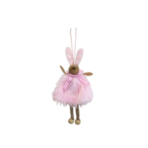 Enfeite pascoa 15cm coelhinha pendurar 9645 Fertin CP Importacao