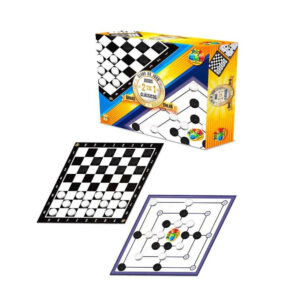 Jogo 2 em 1 damas e trilha ref 1044 GGBplast