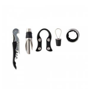 Kit abridor de vinho c/ 05 pcs inox manual ref ck5938 Clink