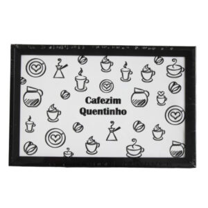 Bandeja 18,8x28,8cm retangular fundo forrada tecido 2957 FWB