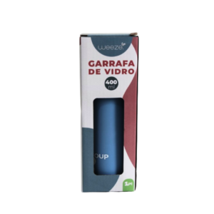 Garrafa 400 ml vidro color ref cb3452 C3B Comercio