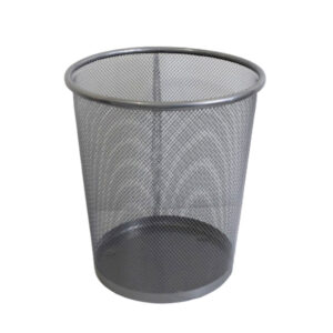 Produto Lixeira redonda de metal 24x26cm telado ref rj11009 Elite