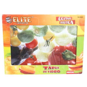Tabua de vidro 40x30cm p/ alimentos ref rj1625 Elite