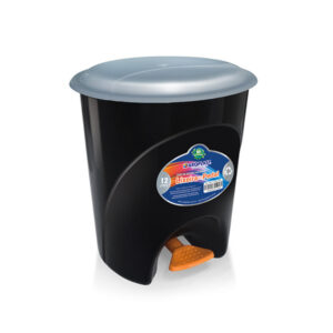 Lixeira 12 lts redondo plastico c/ pedal ref cp12 Toyplast