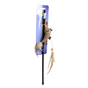 Brinquedo p/ pets varinha 40cm c/ passaro ref 15467 Inga Import