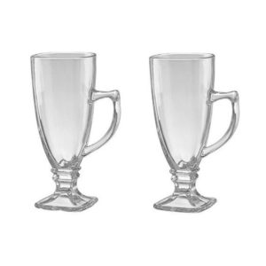 Jogo c/ 02 canecas 250ml vidro frapê ref 15737 Inga Import